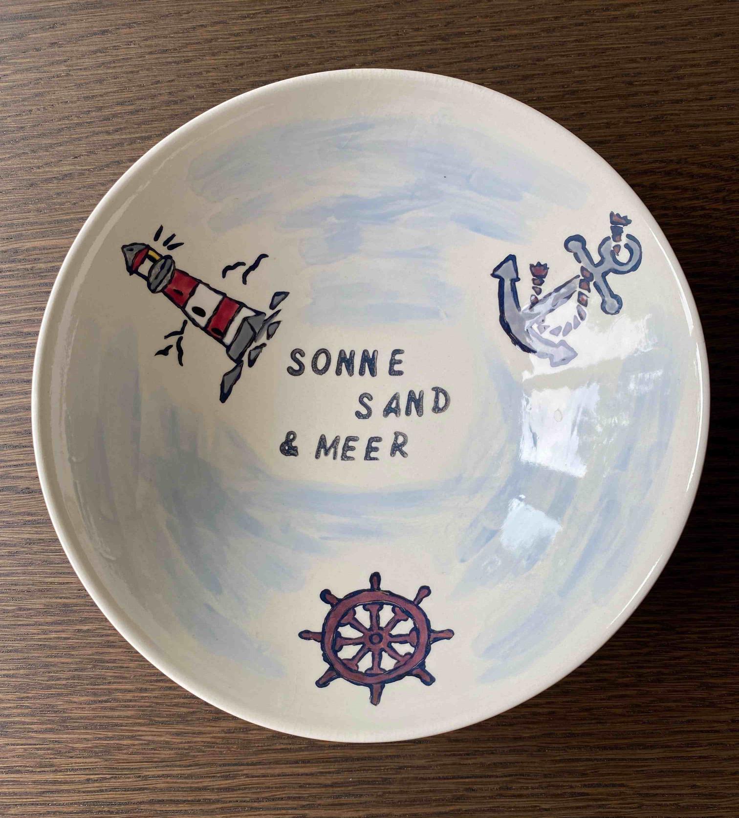 Schaal 'Sonne Sand und Meer' 